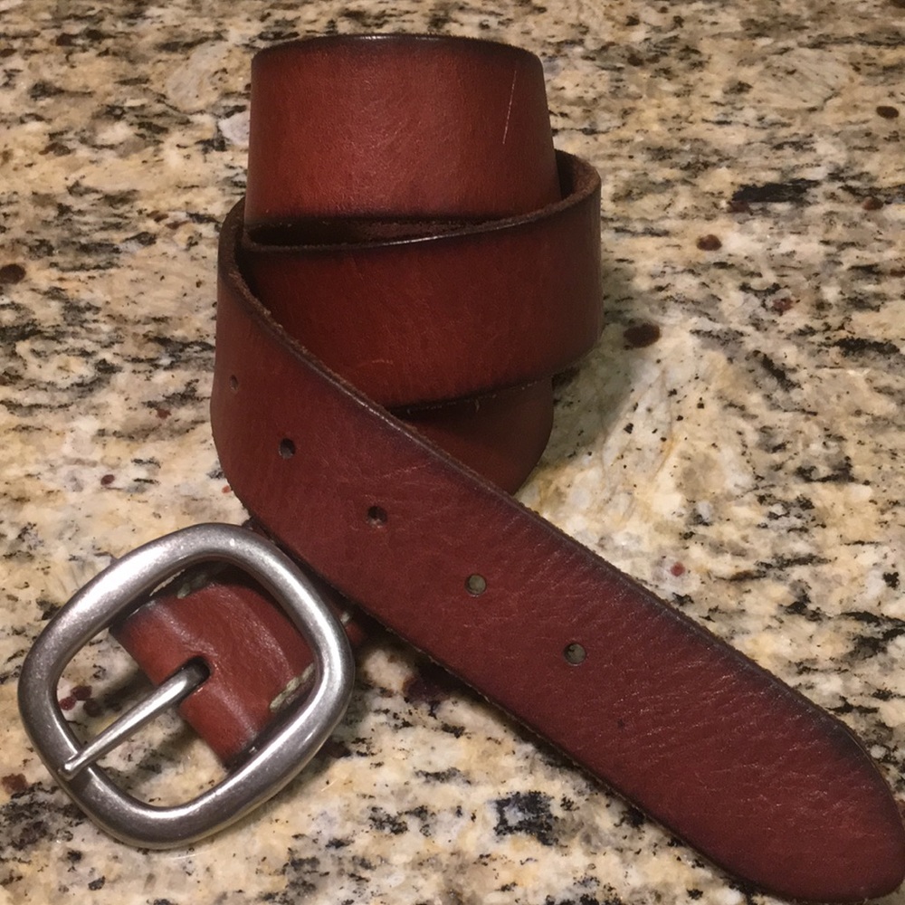 American Eagle Brown Leather Belt XS
